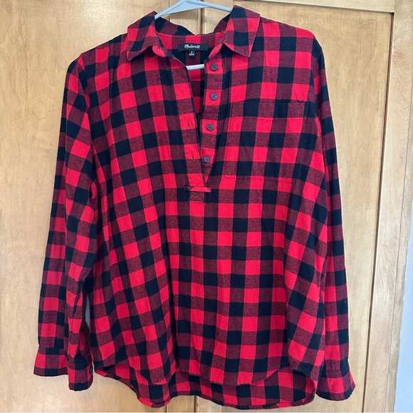 Madewell Buffalo Check Plaid Flannel - Picture 3 of 4